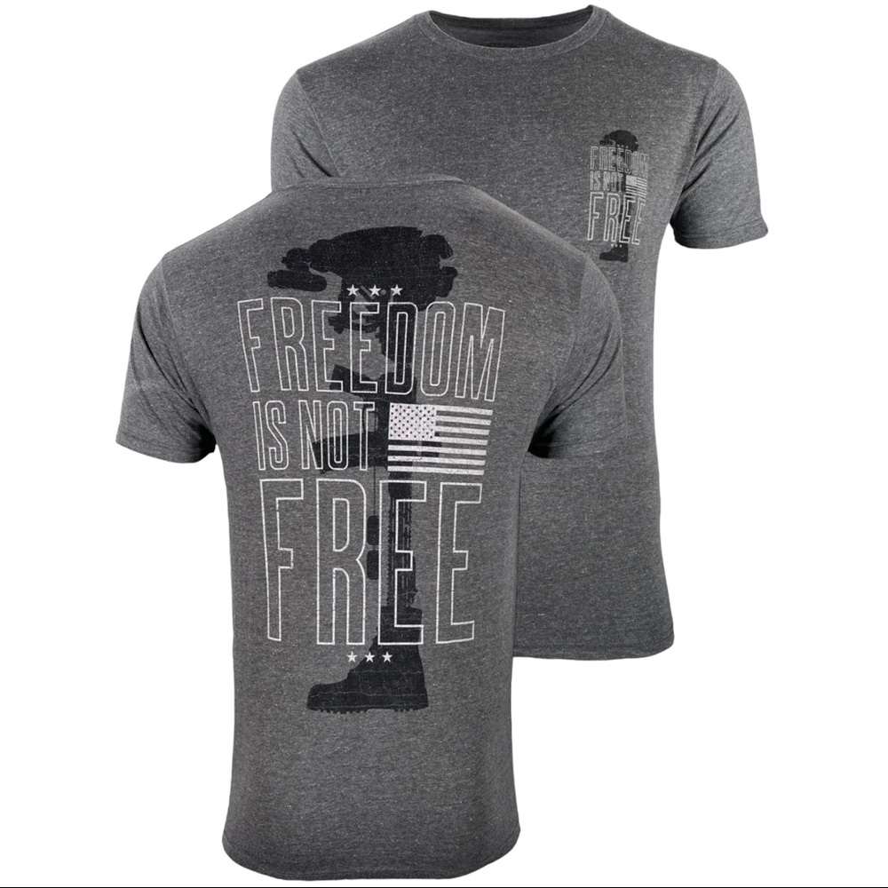 Howitzer Style Men's T-Shirt Forever Free Military Grunt MFG